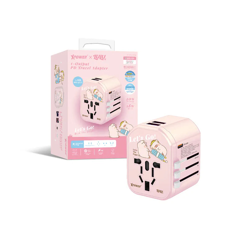 XPower x Lulu the 
piggy TA3 20W 
PD Travel Adapter