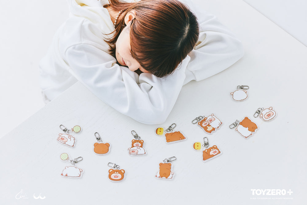 LuLu the Piggy Sheep & Bear - Acrylic Keychain (Random)